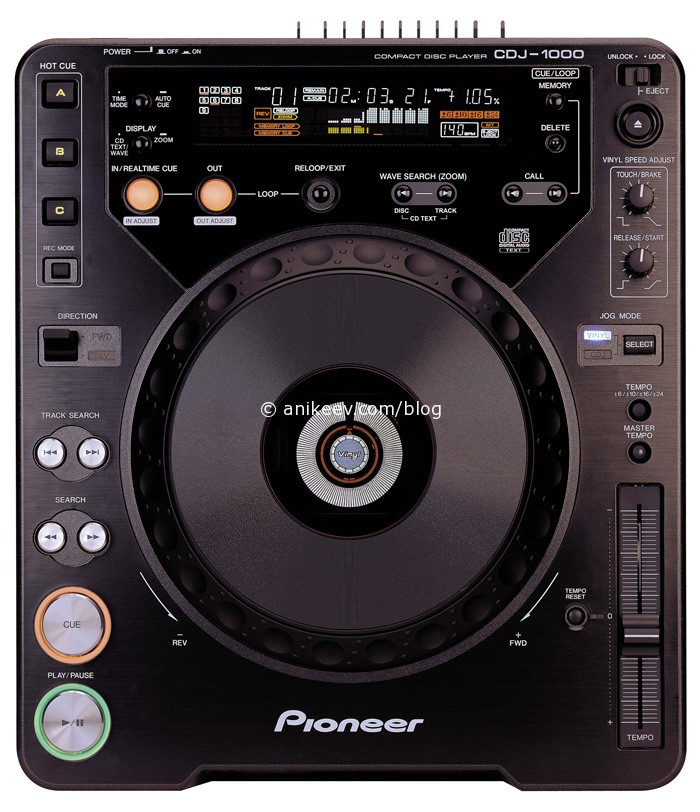 2001: Pioneer CDJ-1000 - легенда, шедевр, мощь!